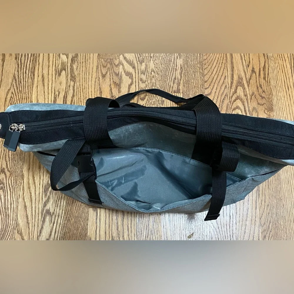 Eddie Bauer First‎ Adventure Diaper Travel Bag Gray Pockets